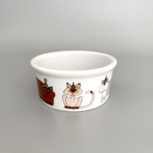 Ursula Dodge Ceramic Stoneware Pet Bowl Cat Food Birthday Cat Party Kitten Dish
